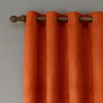 Hot Sale Suede Textile Blackout Soundproof Curtains for Living Room with Valance
