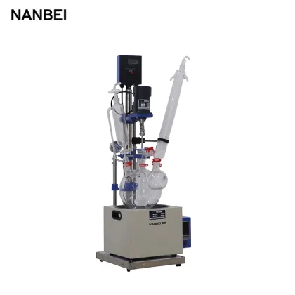 5L Small Laboratory Single Layer Bio Glass Reactor