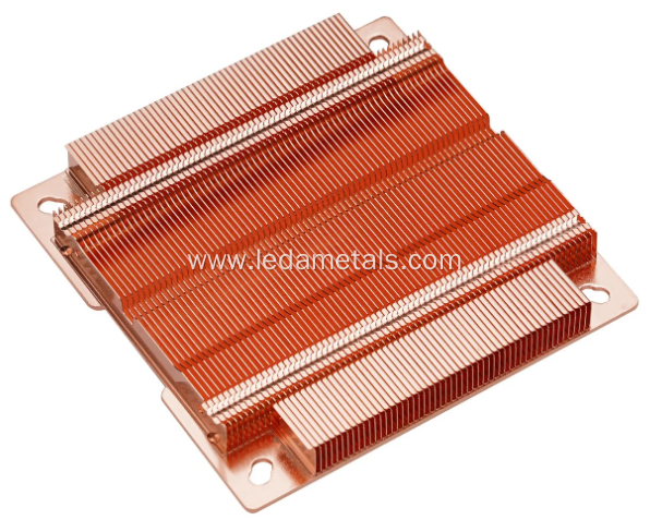 High Density Cooling Passive Skiving Fin Heatsink