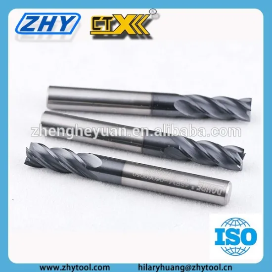 universal high speed square solid carbide end milling cutter