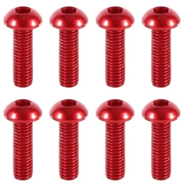 10 piece Aluminium Screws 7075er m5x10 with 3mm 6-Socket Alloy Bolts Green PW