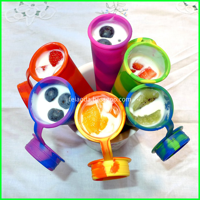 Silicone ice pop mold