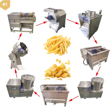 Automatyczne świeże chipsy ze słodkich ziemniaków i maszyny do tworzenia maszyn do produkcji 50 kg/h