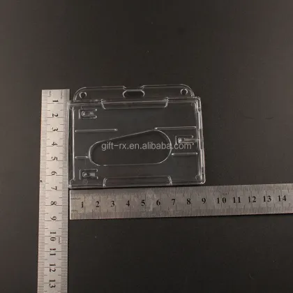 Double-Sided Card Holders: Transparent Hard Plastic Card Holders for Secure Storage and Display