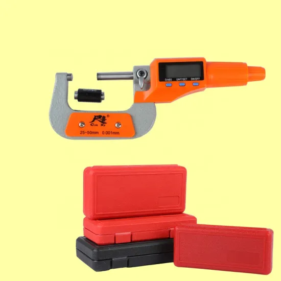 Waterproof High-Quality Digital Micrometer with 4 Buttons and Large LED Display