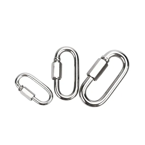 High-Quality Oval Shaped Threaded Connecting Links for Lifting Applications: Sizes A2 and A4