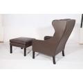 Borge Mogensen 2204 lounge chair and ottoman replica