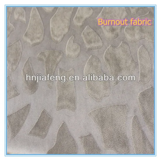 100% polyester burnout velvet fabric stone design, for upholstery fabric