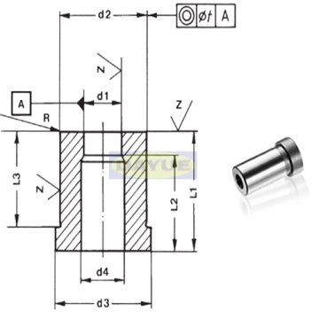 Matrices DIN 9845 Type B with head bushes