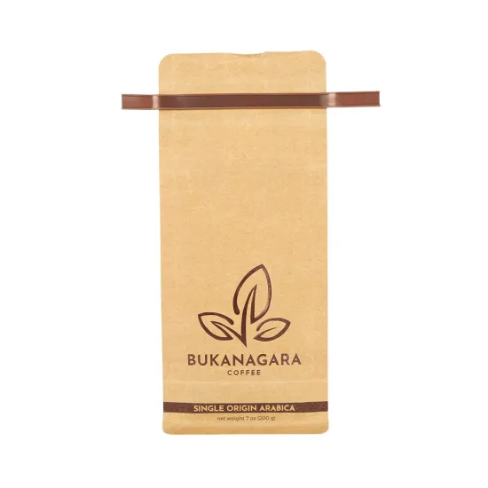 Custom printed tin tie kraft paper coffee bags australia
