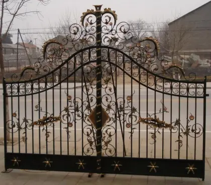 villa custom cast iron doors