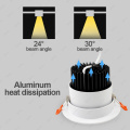 Fehér folt fényszóró gu10 LED COB Downlight