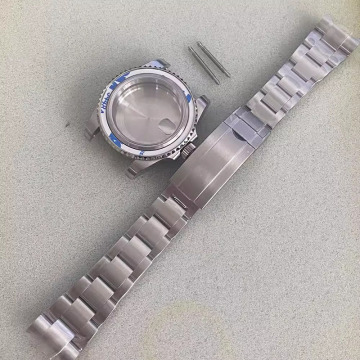 High-Quality 40mm Stainless Steel Sub Mod Watch Case Strap Set Featuring Sapphire Glass and NH35/36 Movement