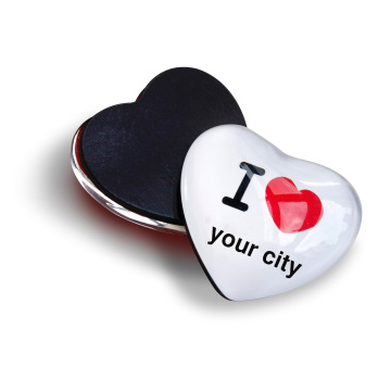 Custom Photo Crystal Glass Fridge Magnets in Heart Shape: High-Quality Birthday Party Favors