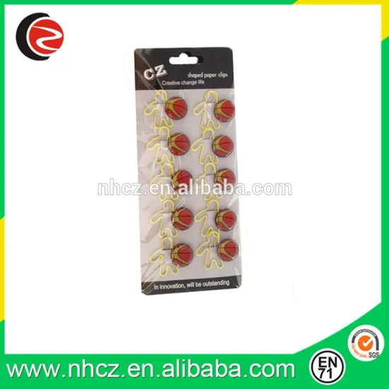 Yellow Man Paper Clip with Football Bookmark