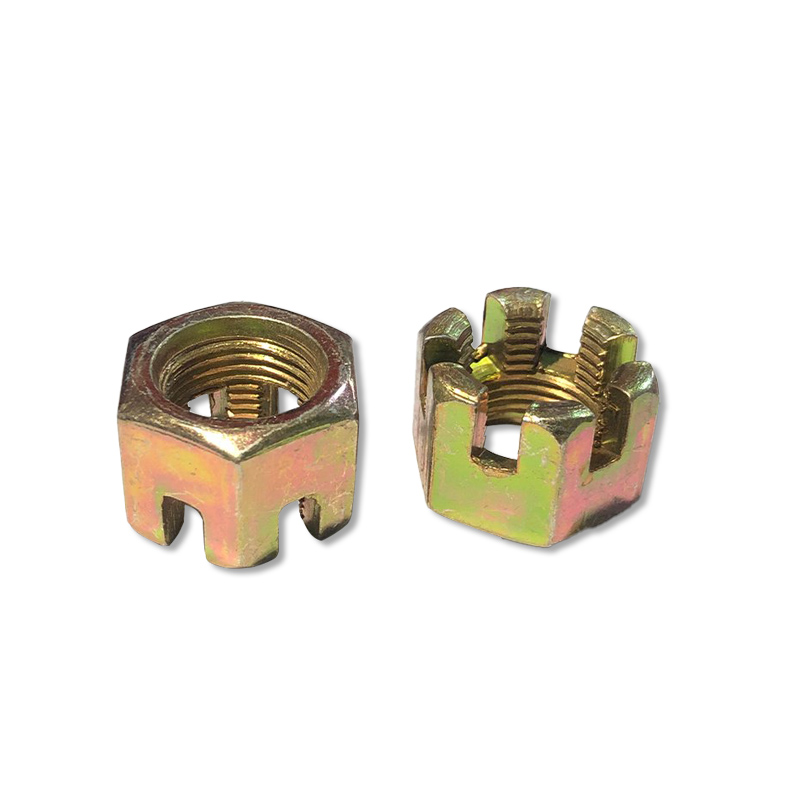 Surface treatment galvanized castle hex slotted nut