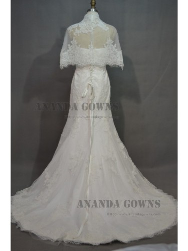 Unique Design ! Princess Sweetheart Lace & Tulle Floor-length Wedding Dress With Luxury Detachable Bolero