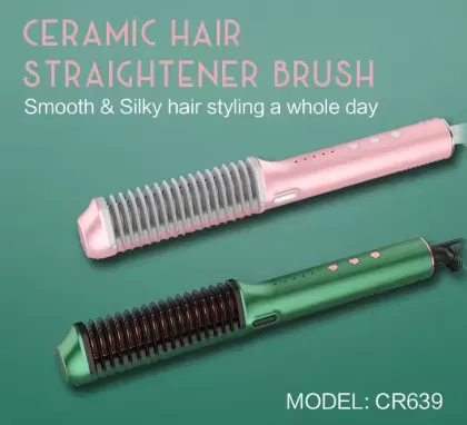 Puffed spray styling hairdryer straightening comb