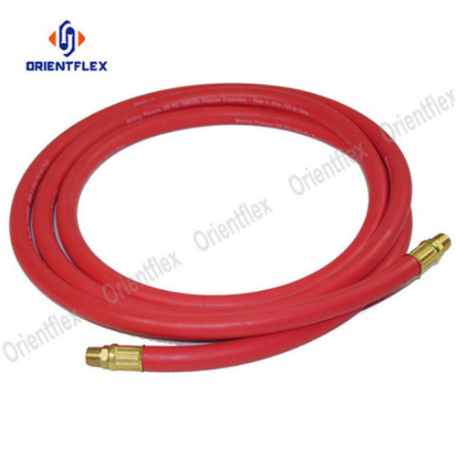 Smooth black flexible jackhammer air hose