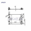 253101Y050 Radiator Kia Picanto II TA 1.0L/1.2L 2011-2017