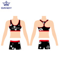 Sublimation cheer sport sport bra og stutt