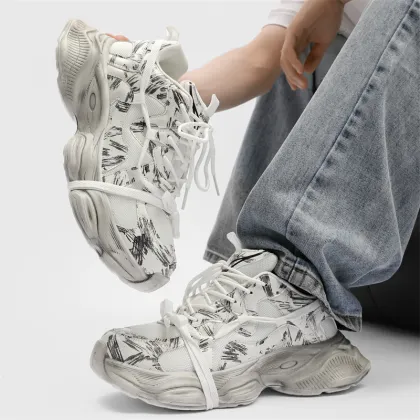 New Trendy Casual Shoes: Height-Enhancing, Breathable, and Comfortable for Men and Women