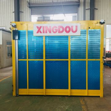 Construction Elevator Used at Construction Site