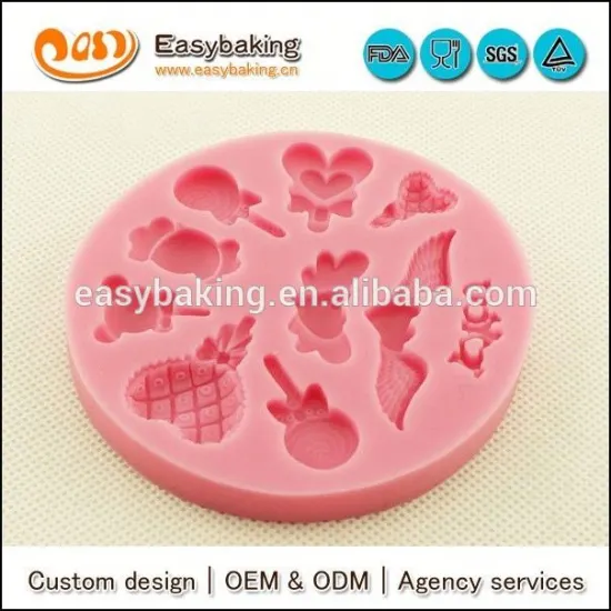 Custom lovely Silicone Fondant Mold For Cake Decorating Gumpaste Sugarcraft