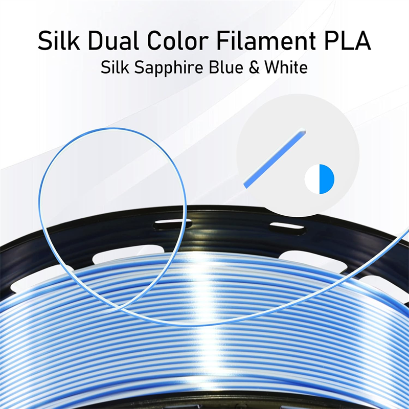 Dual Color Silk 3D Printer filament