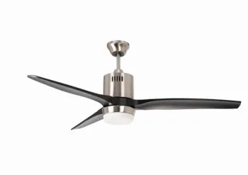 Wall control ceiling fan with light