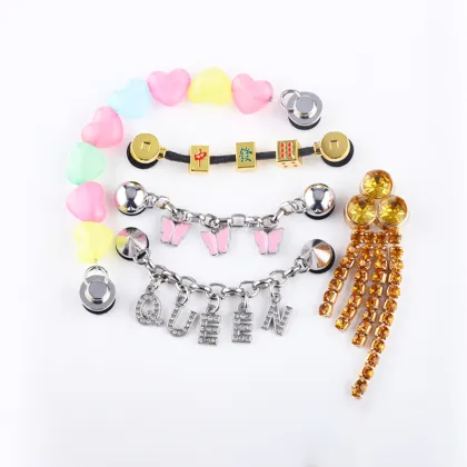 Wholesale Luxury Bling Shoe Charms for DIY Jewelry and Shoe Decorations