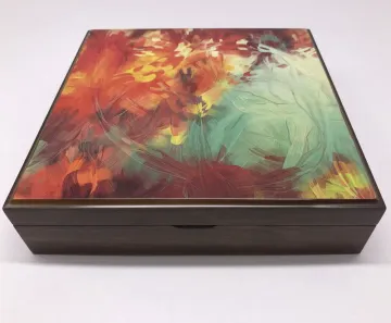 Custom Made MDF Wooden Dates Box Matt Finishing
