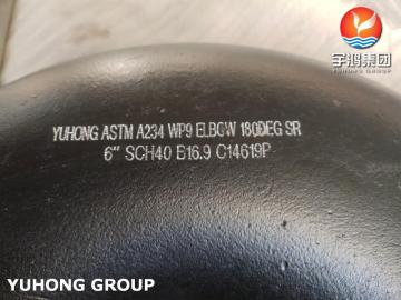 ASTM A234 WP9 Acciaio in lega 180DEG SR ELBOW