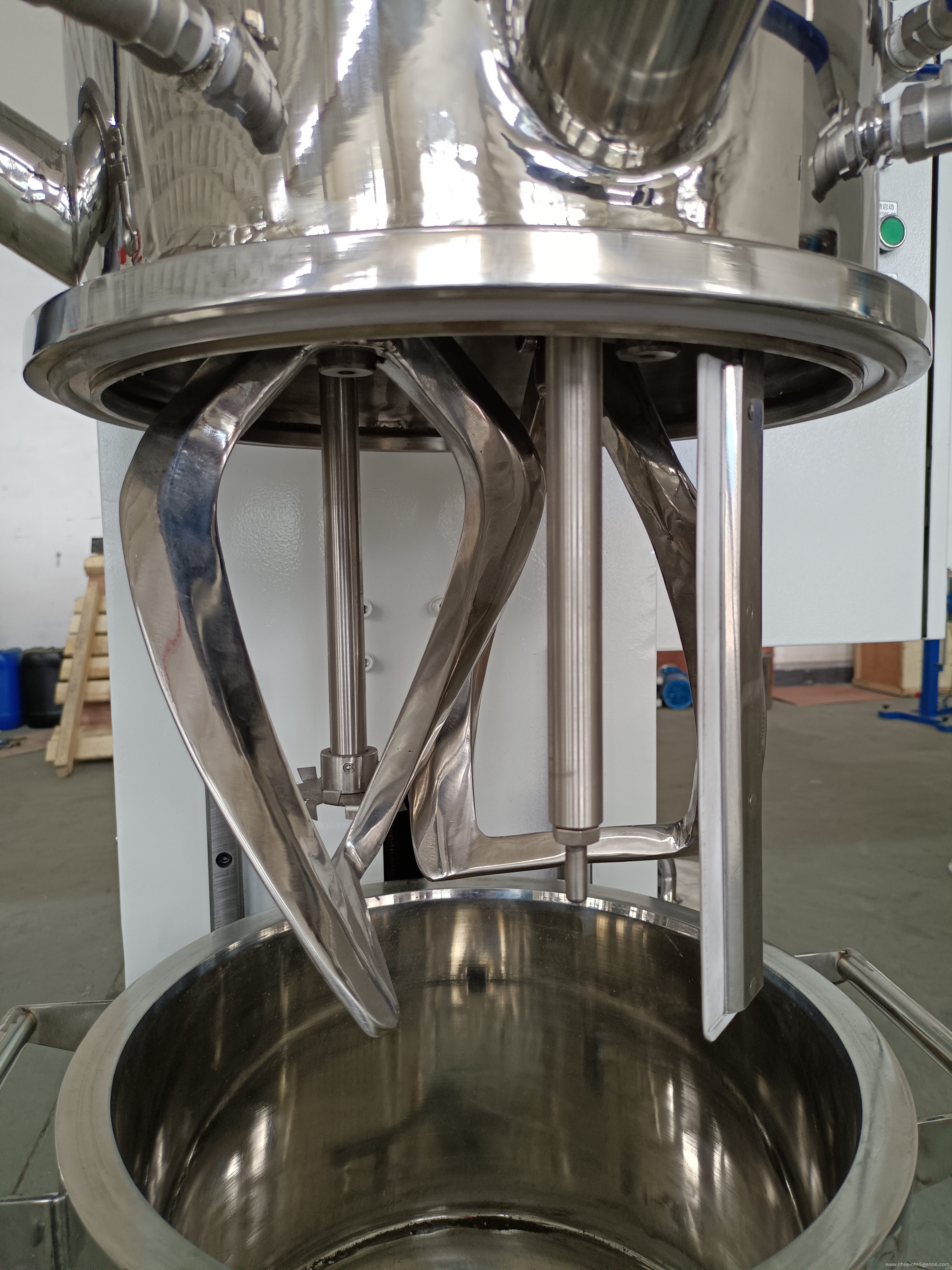 Double planetary paint disperser mixer machine