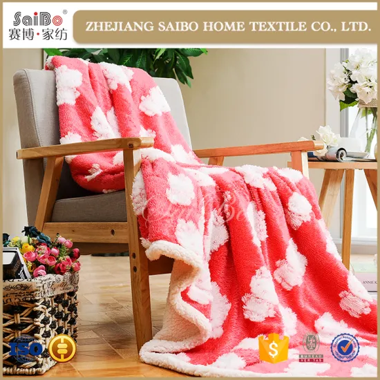 Double layer large composite fleece blanket