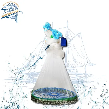 Factory Direct American Frisbee Throwing Spin Fishing Net