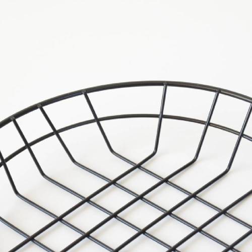 Black Oblong Metal Wire Basket