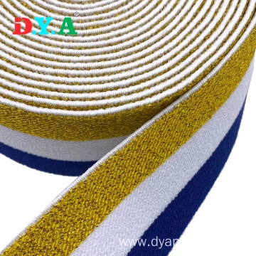 1 1/2 Inch Colorful Stripe Elastic Webbing Elastic Waist Band