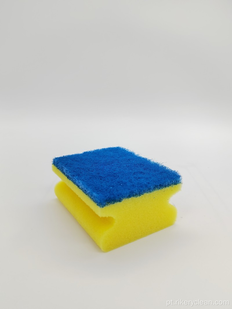 Flaveres de esponja de alcance à mão de cozinha para lavar a louça