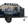 Independent suspension camper trailer movable van camper