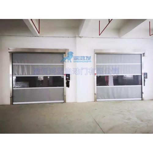 Automatic Anti-static PVC Fabric high speed shutter door