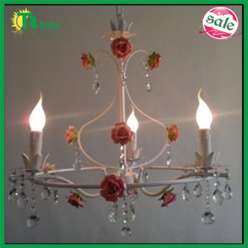 Fashion Modern Rose Flower 3 Lighting For Bedroom, Living room, Coffee Shop, ect