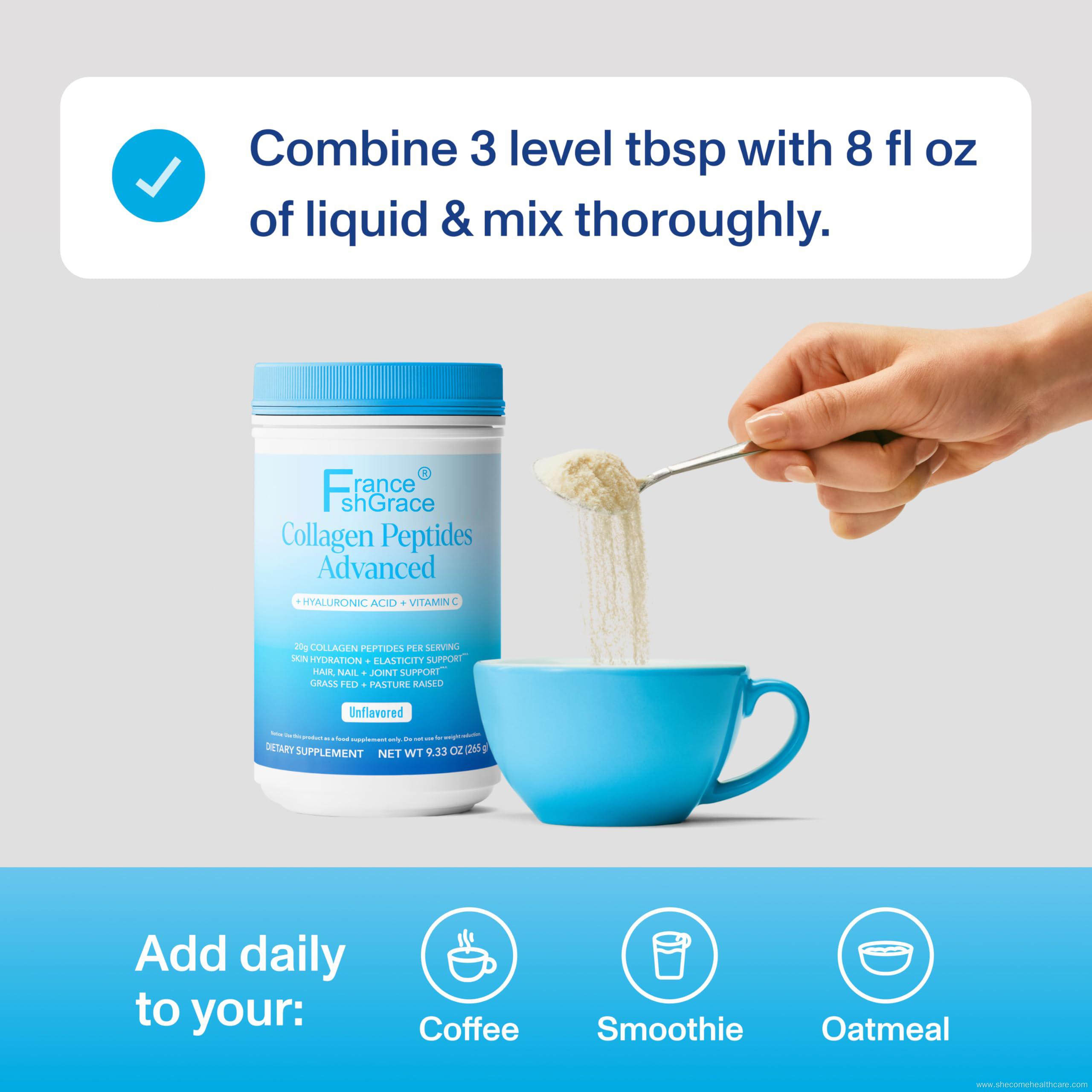 best collagen peptides Hyaluronic Acid Vitamin C powder