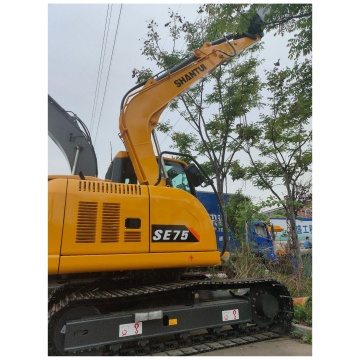 China Shantui SE75 7 ton hydraulische kleine crawler graafmachine te koop met onderdelenprijs