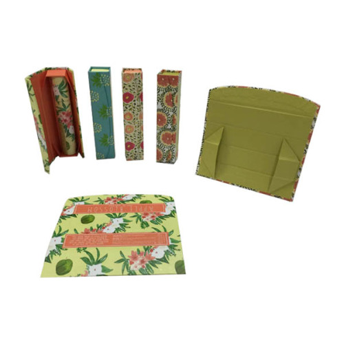 Green Magnetic Cardboard Foldable Paper Box for clothes