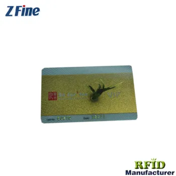 Shenzhen factory frosted card with gold embossed