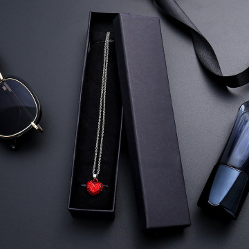 Custom Black Kraft Paper Ring Necklace Packaging Boxes: Elegant Gift Solutions for Jewelry Presentation