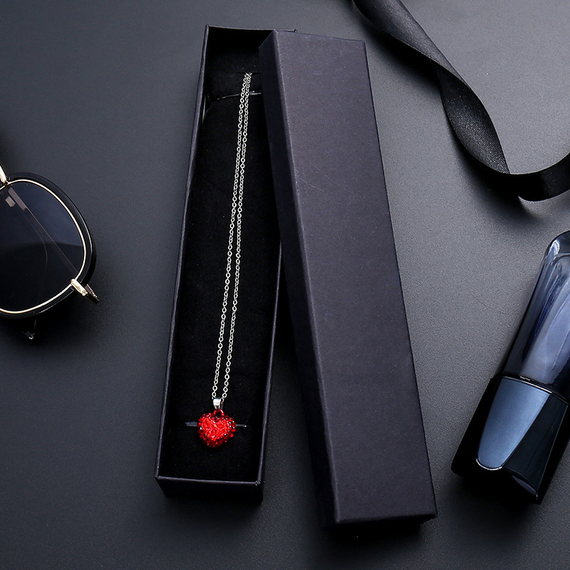 Custom Black Kraft Paper Ring Necklace Packaging Boxes: Elegant Gift Solutions for Jewelry Presentation