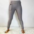 Nowe premium Gray Women Breczeses Leggins