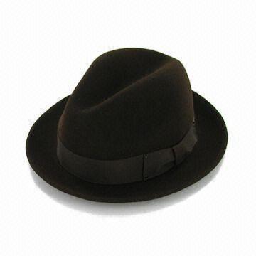 Men's Hat, Made of 100% Wool, Customized Designs are Accepted